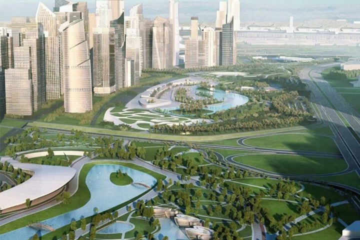 النهر الأخضر يعيد إحياء حدائق بابل المعلقة بالعاصمة الإدارية